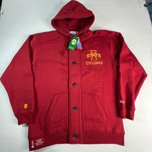 Donegal Bay Iowa State Cyclones Button Front Jacket Red XL NWT NCAA Collegiate‎